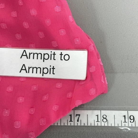 B. Smart Dress NWT Sleeveless Ruffles Knee Length Pink Junior 11 - Picture 14 of 16